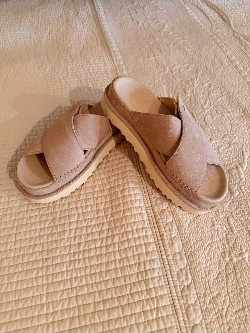 UGG Suede Slip-On in Chestnut Beige